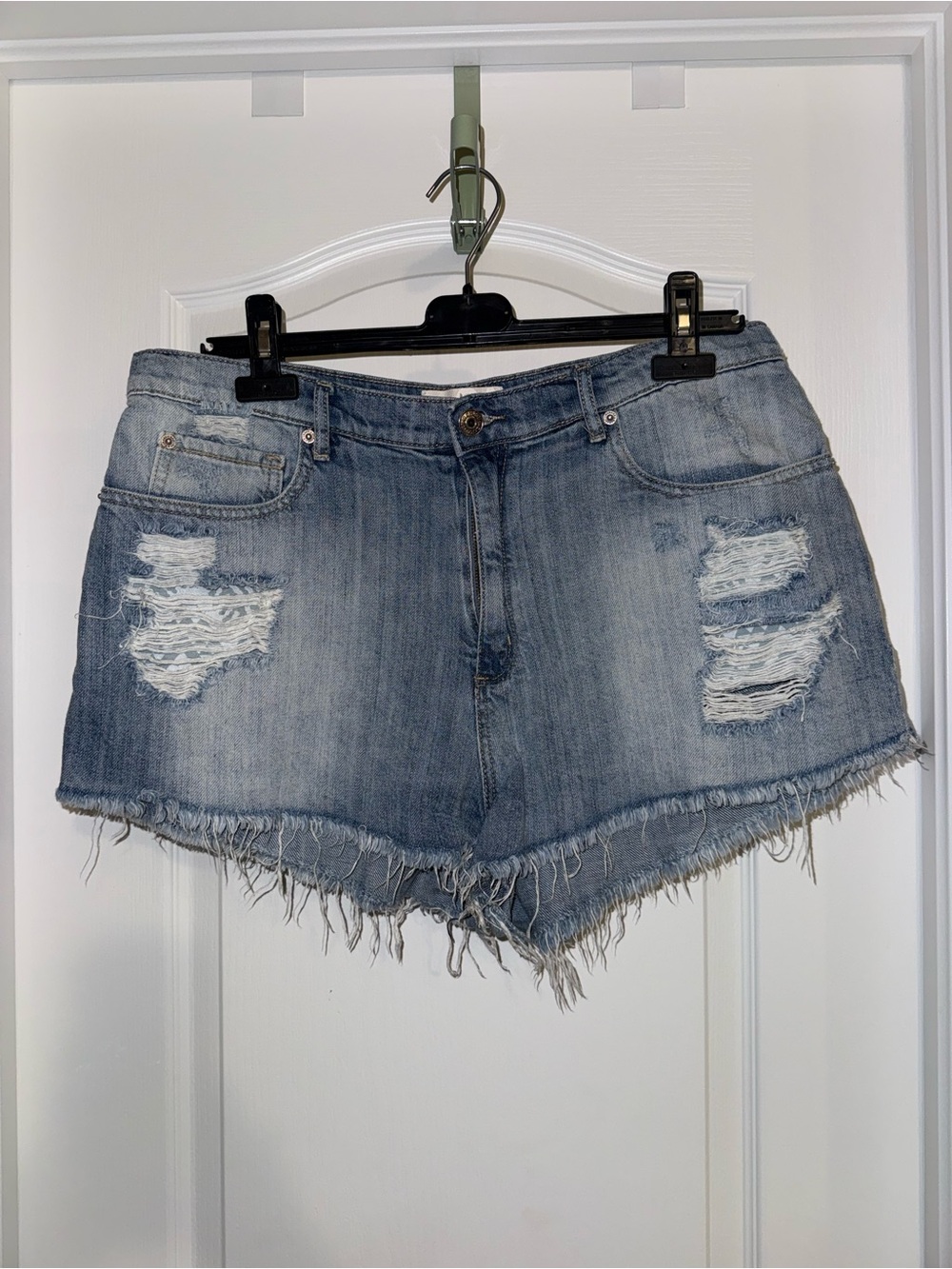 Garage Distressed Denim Cutoff Shorts
